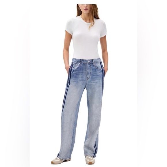 RAG & BONE Miramar Terry Wide Leg Track Pants in color CONEY Size Small - Picture 4 of 12